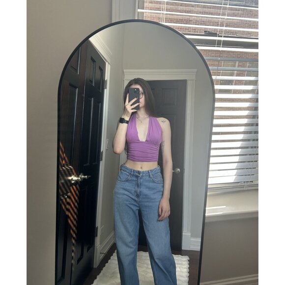 FP One Purple Halter Crop Top Size Small - Picture 5 of 6